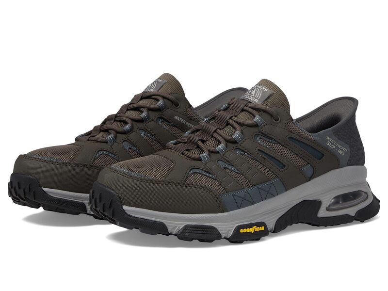 スケッチャーズ メンズ シューズ スニーカー SKECHERSkech-Air Envoy Emissary Hands Free Slip-Ins Gray/Brown 薄墨色