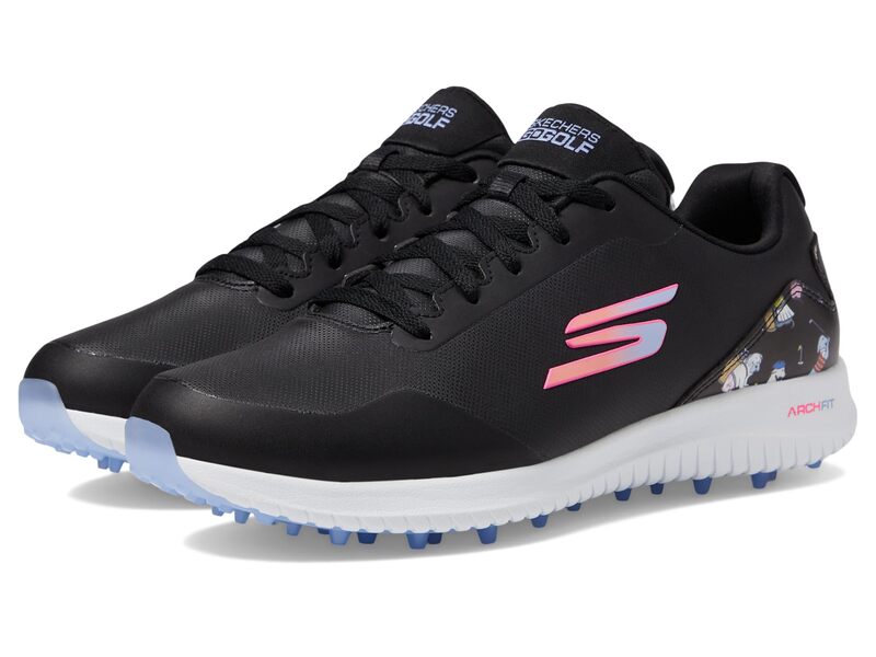 スケッチャーズ レディース シューズ スニーカー Skechers GOLF Max 3-Dogs At Play Black/Multi ブラック