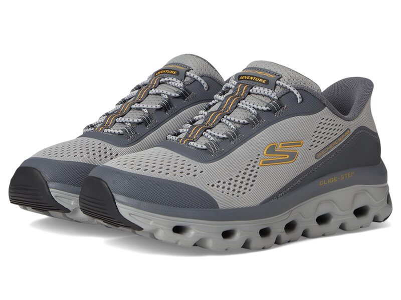 スケッチャーズ メンズ シューズ スニーカー SKECHERS Glide-Step Sole Hands Free Slip-in Gray グレー