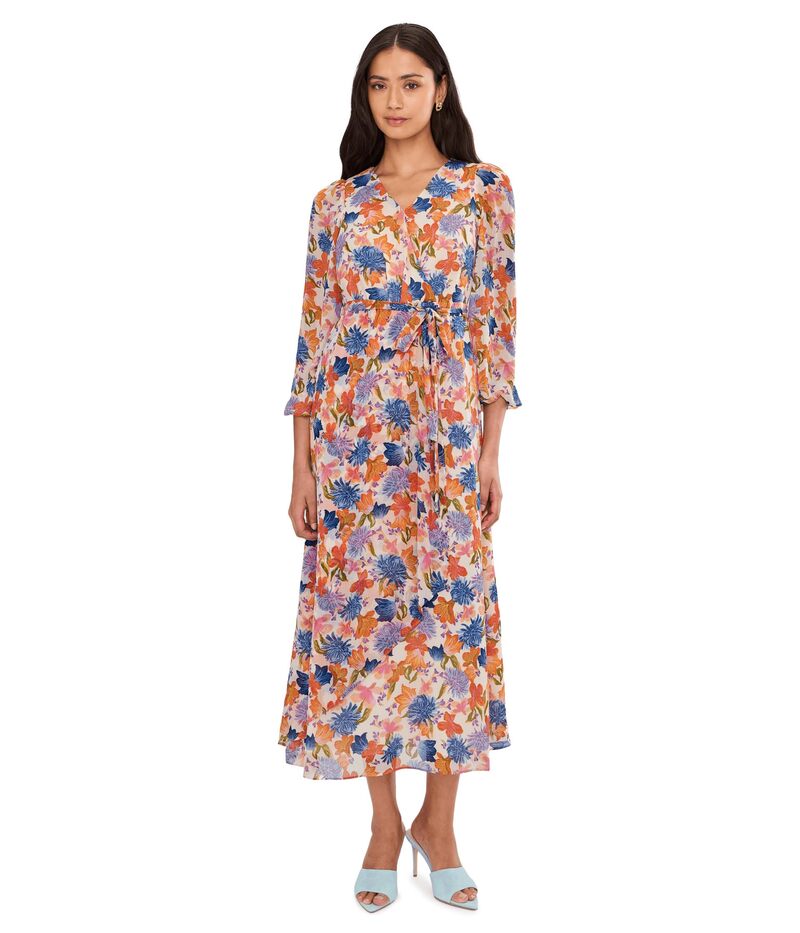 ヴィンスカムート レディース トップス ワンピース マキシ Vince Camuto Wrap Front Bubble Sleeve Maxi Soft Cream クリーム|ReVida 店