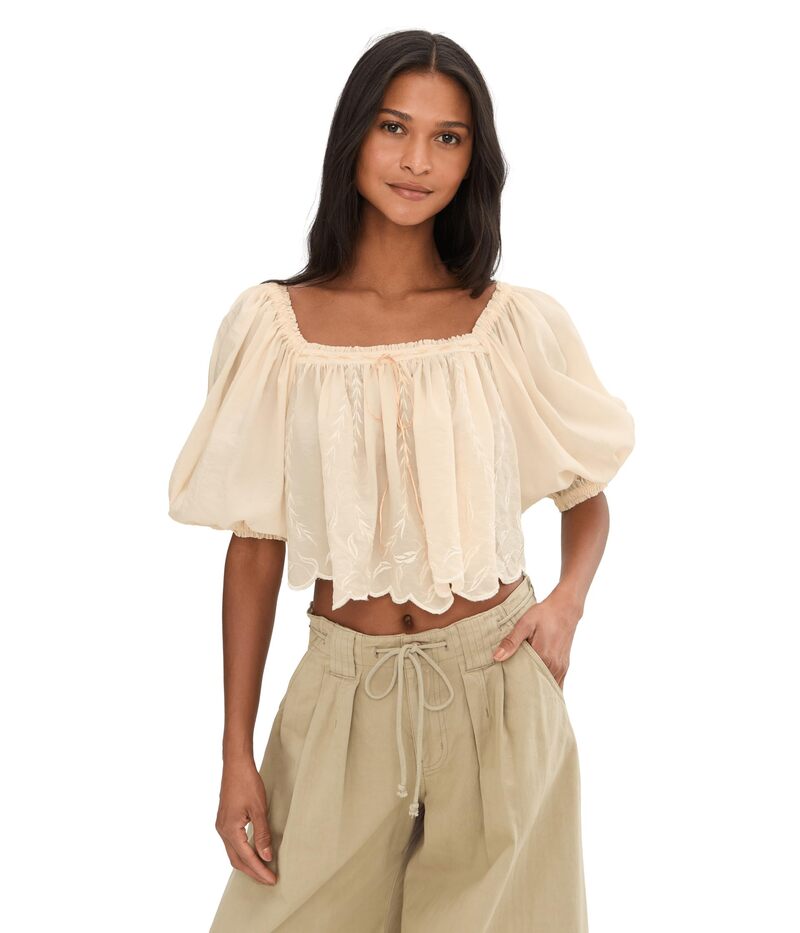 フリーピープル レディース トップス シャツ Free People Bali Daydreamelody Top Mother Of Pearl Comb パール