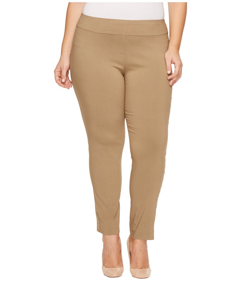 クレイジーラリー レディース ボトムス カジュアルパンツ プラスサイズ アンクル Krazy Larry Plusize Pull-On Ankle Pants Taupe トープ｜ReVida 店