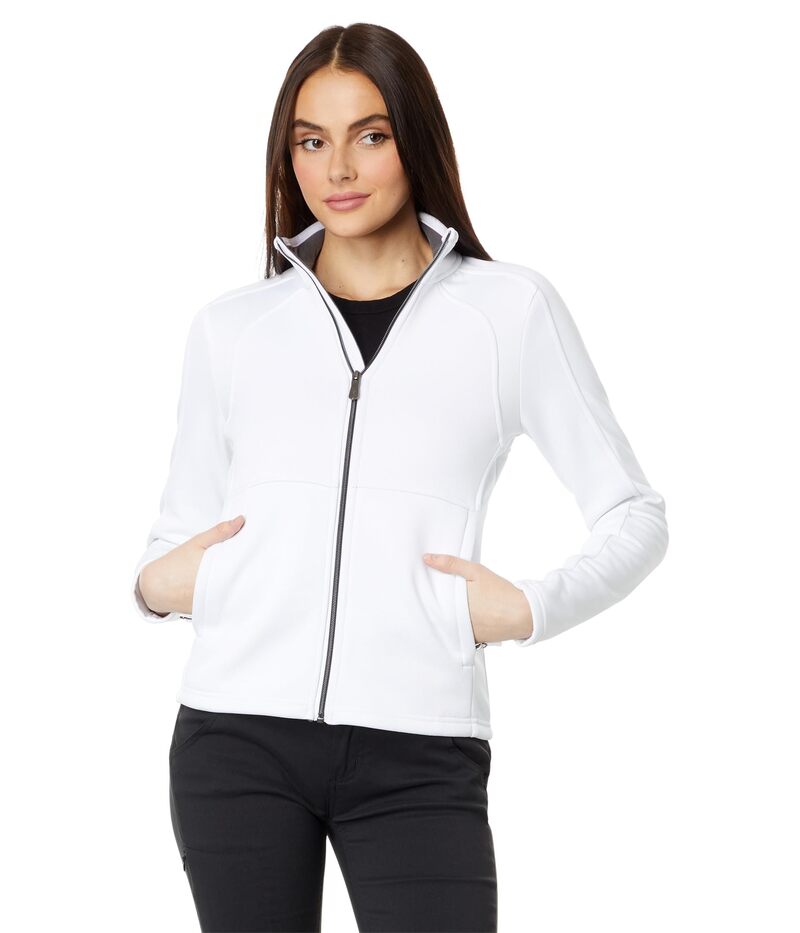 細蟹 レディース アウター 編み物・スウェーター 上衣 Spyder Encore Jacket White 白いこと トップス-セーター-レディースファッション