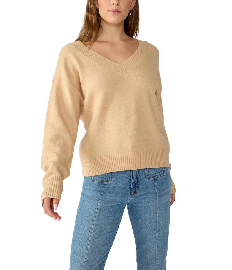 サンクチュアリー レディース アウター ニット・セーター Vネック Sanctuary Easy Breezy V-Neck Pulloveroasted Cappuccino｜ReVida 店 8,125円