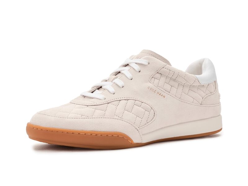 コールハーン レディース シューズ スニーカー Cole Haan Grandpro Jazlyn Silver Birch Suede/Midnight Moon シルバー|ReVida 店