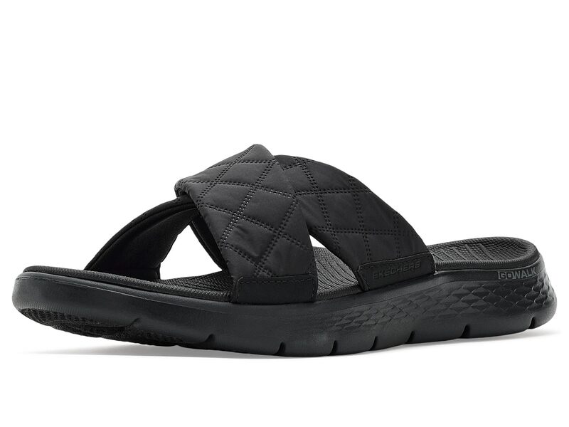 スケッチャーズ レディース シューズ サンダル SKECHERS On-The-Go Cozy Fit GO Walk Flex Sandals - Gracie Black/Black ブラック|ReVida 店