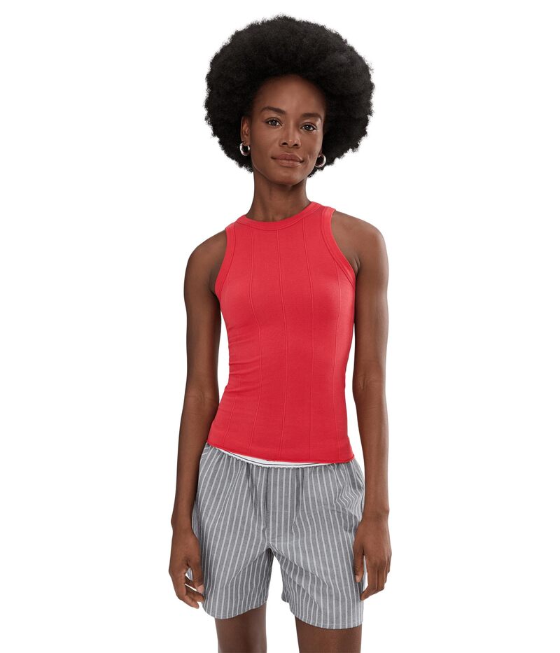フリーピープル レディース トップス プルオーバー Free People Soft Seamless Modal Tank Atlas Red 赤いこと