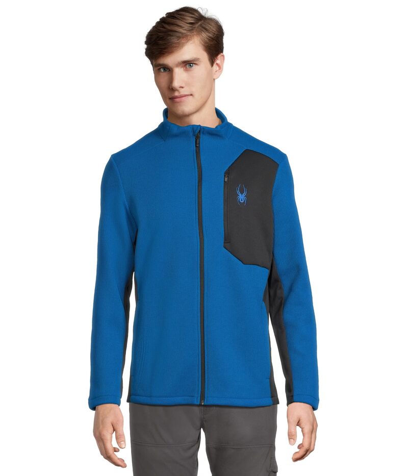 細蟹 メンズ トップス プルオーバー 上衣 Spyder Bandit Jacket Cobalt 青緑色