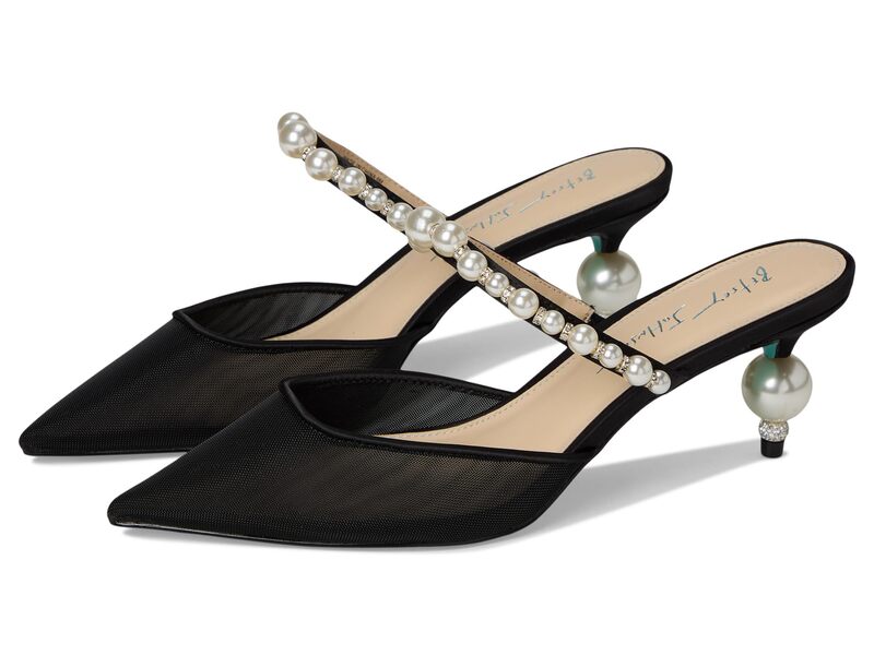 ブルーバイベトシージョンソン レディース シューズ 踵 Blue by Betsey Johnson Evey Black 黒いこと