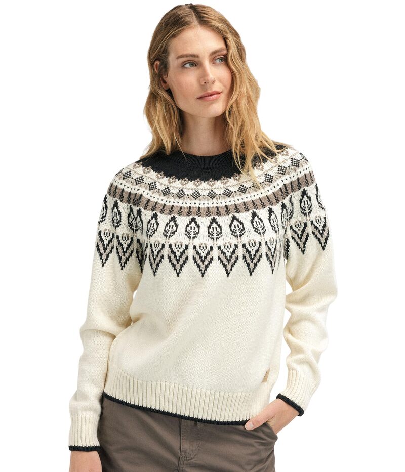 【送料無料】 ダールオブノルウェイ レディース ニット・セーター アウター Sula Sweater Off-White/Coffee/Sandstone
