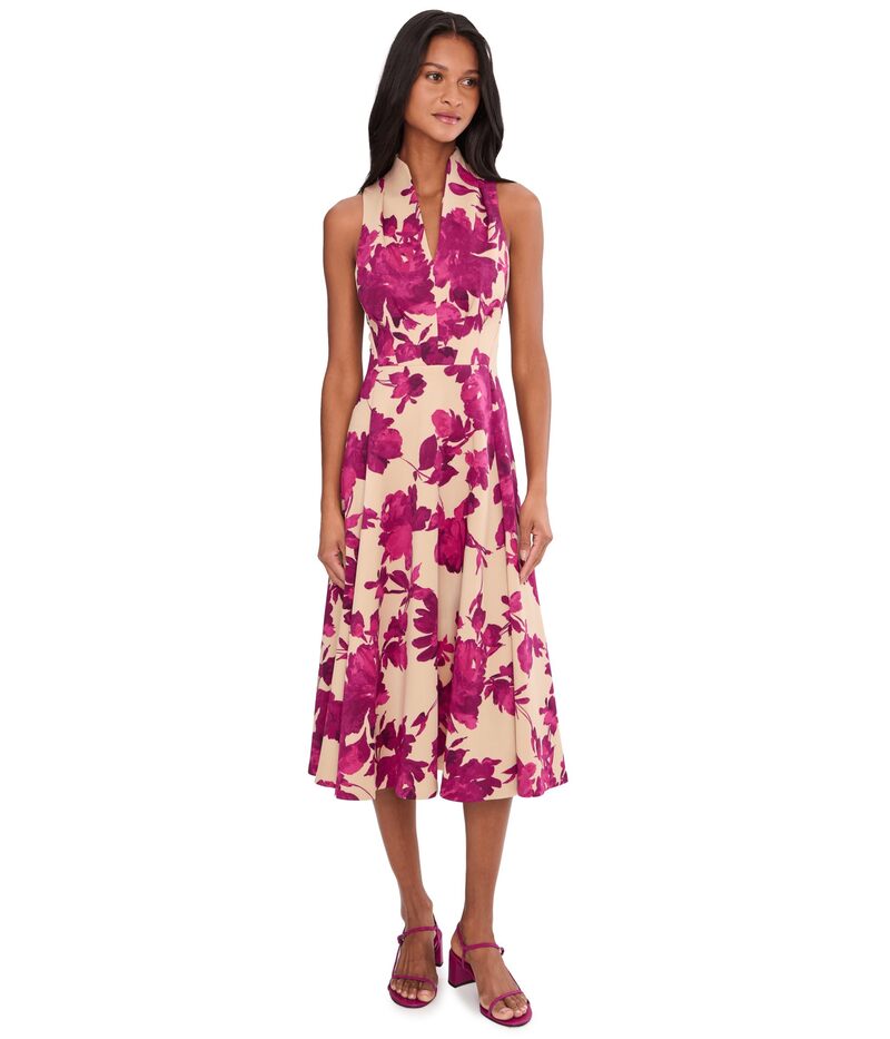 カルバンクライン レディース トップス 衣装 A 伝達ルート 御花柄 アクアラング ノースリーブ 御花 Calvin Klein Sleeveless Floral Scubaline Cashew Multi マルチ色つや