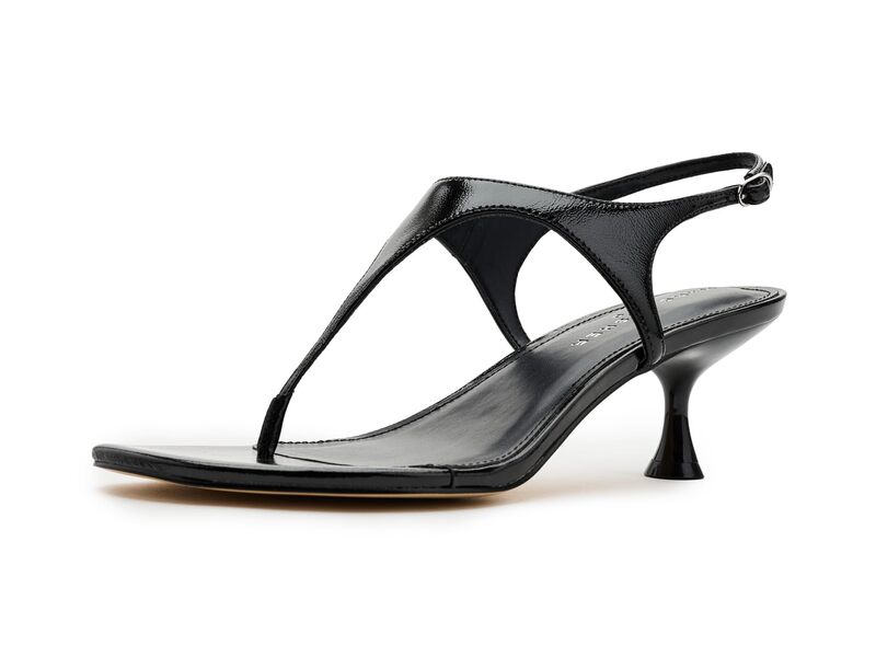 目じるし・フィッシャー レディース シューズ 踵 Marc Fisher LTD Pelysa Black Leather 黒いこと