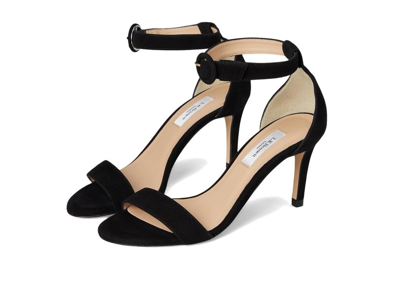 エルケーベネット レディース シューズ 踵 サンダル LK Bennett Ivy Single Strap Sandals Black 黒いこと