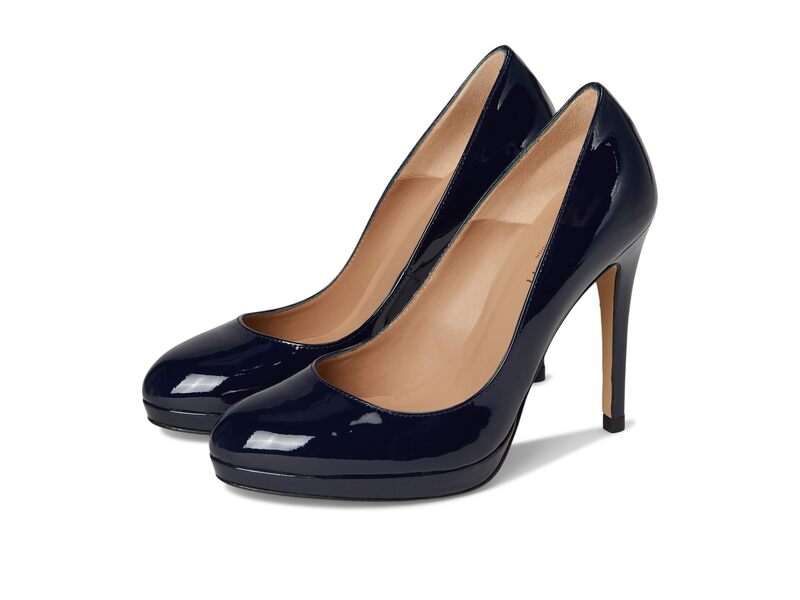 エルケーベネット レディース シューズ 踵 プラットホーム LK Bennett Sledge Platform Courts Navy 米国海軍