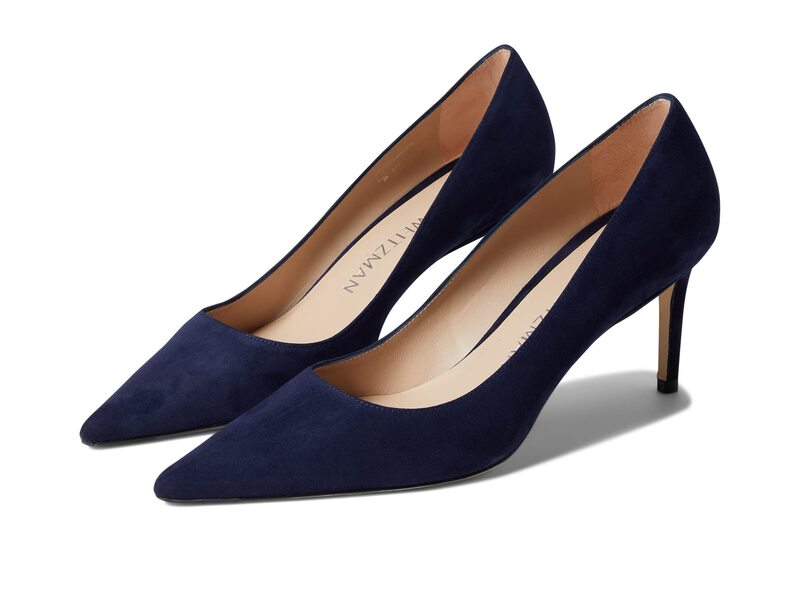 スチュアート ワイツマン レディース シューズ 踵 Stuart Weitzman Stuart 75 Pump Nice Blue 青色