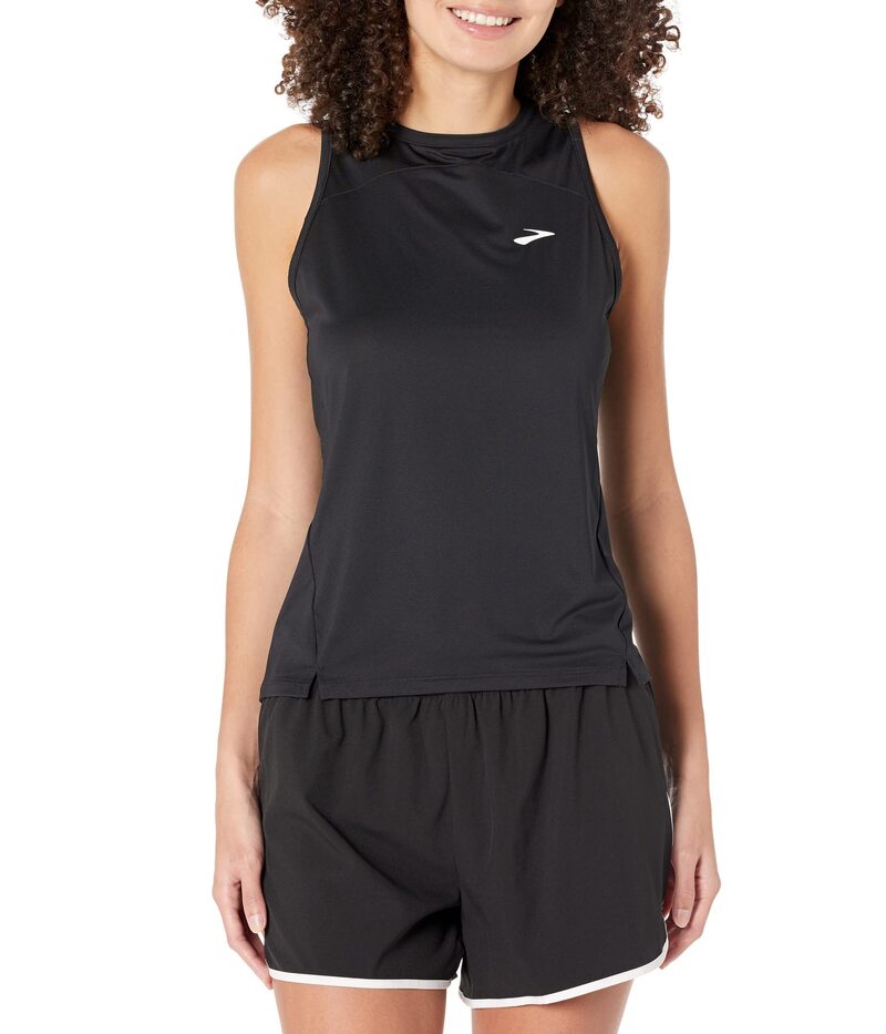 ブルックス レディース トップス シャツ プリント Brooksprint Free Tank 2.0 Black ブラック