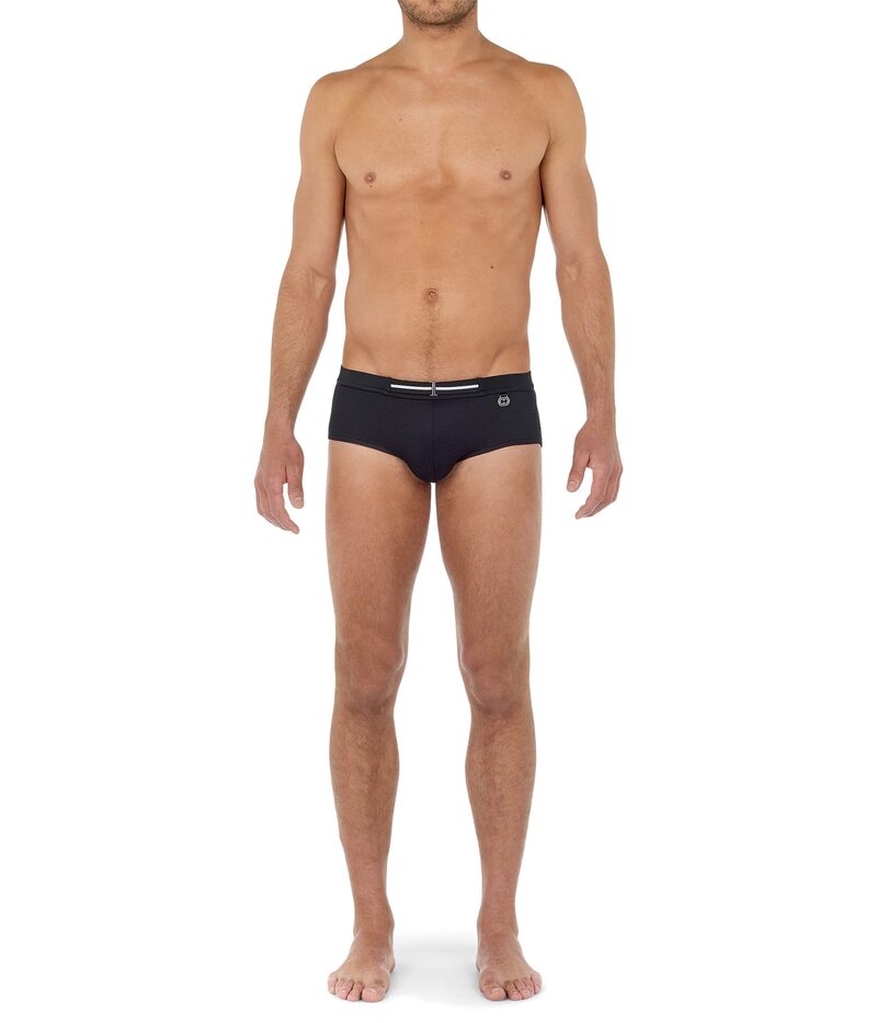 ホム メンズ 水着 ハーフパンツ・ショーツ ミディ HOM Harold Swimidi Briefs Black ブラック｜ReVida 店