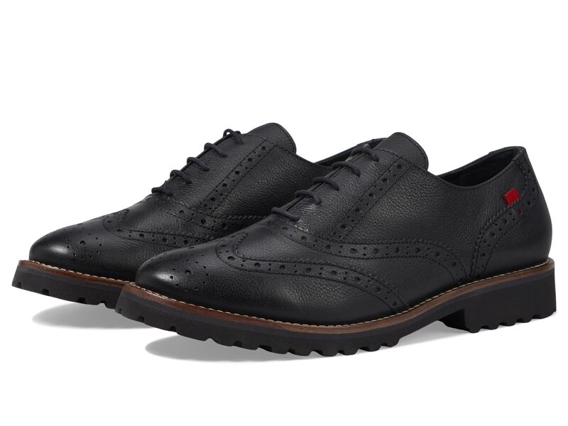 マークジョセフニューヨーク レディース シューズ オックスフォード Marc Joseph New York Central Park West Oxford Black Mini Grainy 黒いこと 靴-レディース靴