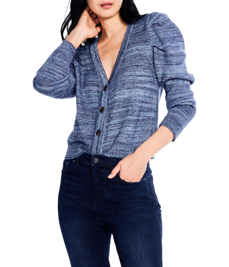 ニックプラスゾーイ レディース アウター 編み物・プルオーバー 限りない ジレー NIC+ZOE Harvest Cardigan Blue Multi 青色 レディースファッション-ニット・セーター
