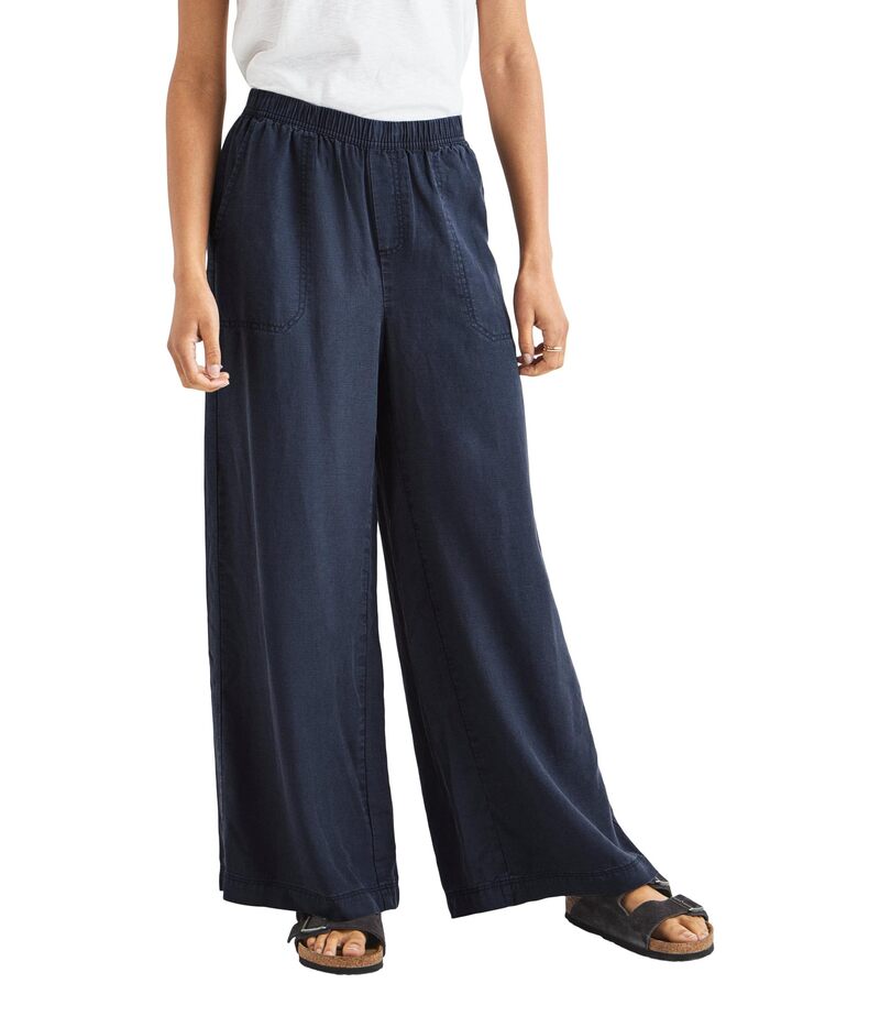 スプレンディット レディース ボトムス 心地好いズボン下 Splendid Angie Palazzo Pants Navy 米国海軍