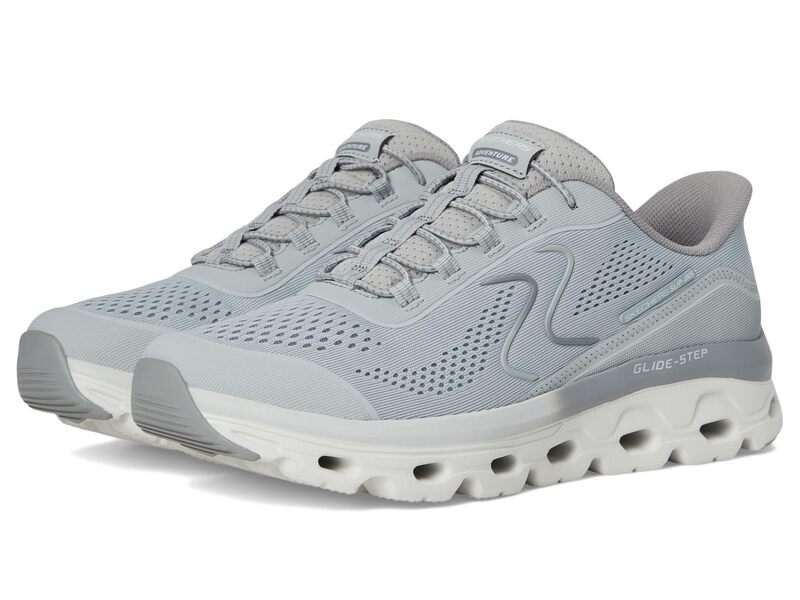 スケッチャーズ レディース シューズ スニーカー SKECHERS Glide Step Sole Hands Free Slip-Ins Light/Grey 薄墨色