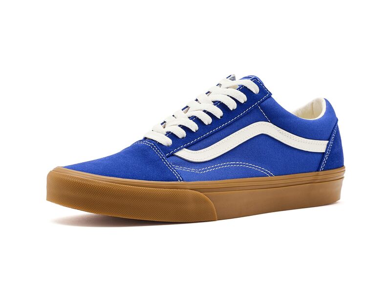バンズ メンズ シューズ スニーカー Vans Old Skool Gum Royal Cobalt 青緑色