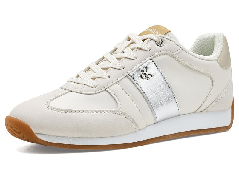 カルバンクライン レディース シューズ スニーカー Calvin Klein Anora White/Silver 白いこと