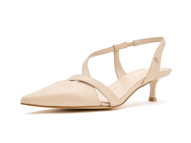 カルバンクライン レディース シューズ ヒール Calvin Klein Arlanna Light Naturaleather|ReVida 店