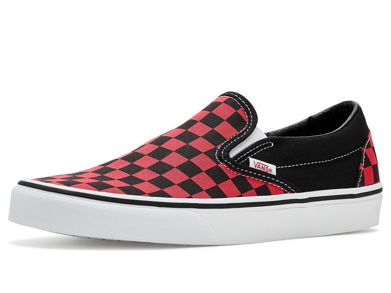 バンズ メンズ シューズ サンダル Vans Classic Slip-On Checkerboard Crimson Haze クリムゾン｜ReVida 店