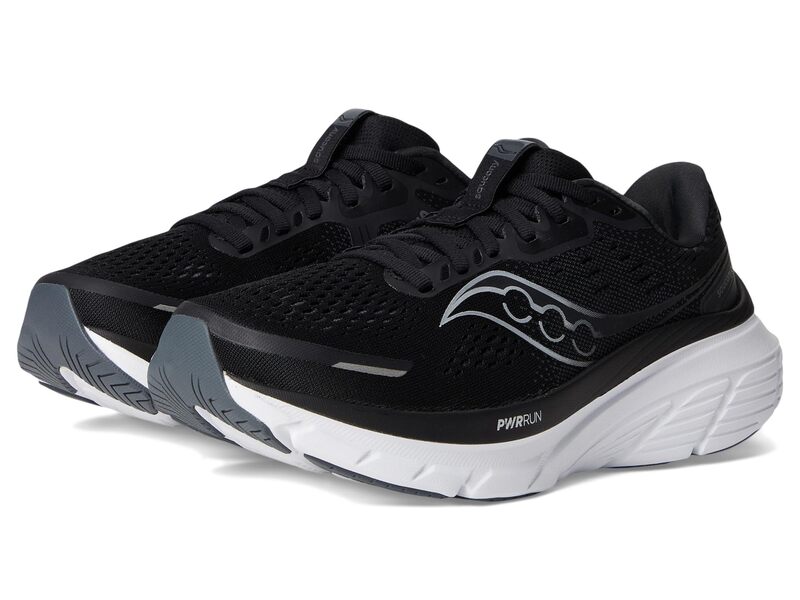 サッカニー レディース シューズ スニーカー Saucony Guide 18 Black/White 白いこと