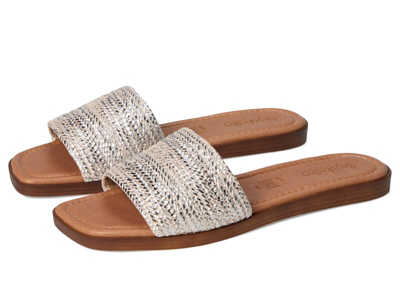 セイシェルズ レディース シューズ サンダル トール Seychelles Palms Perfection Metallic Sandal Silver Polyurethane シルバー｜ReVida 店