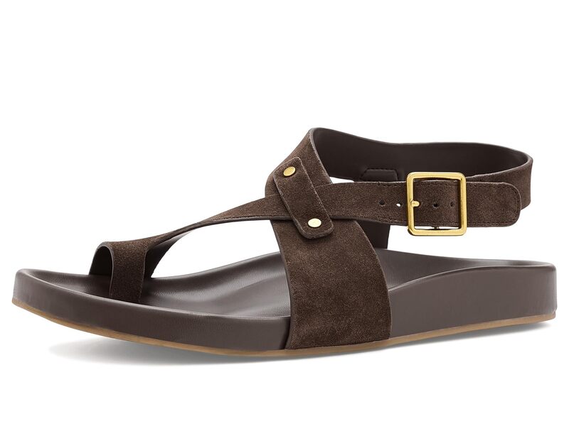 フランコサルト レディース シューズ サンダル Franco Sarto L-Blair Strappy Sandals Umber Dark Brown Suede 赤銅色