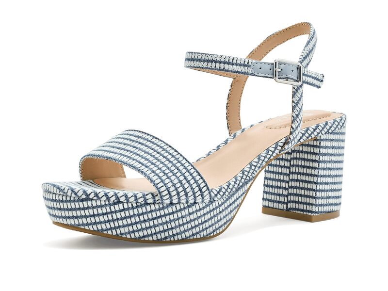 バンドリーノ レディース シューズ ヒール Bandolino Pennie Blue/White Denim ホワイト｜ReVida 店 16,410円