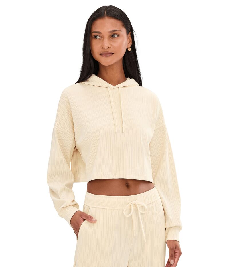 ビヨンドヨガ レディース アウター パーカー・スウェット Beyond Yogall Day Hoodie Ivory 象牙色