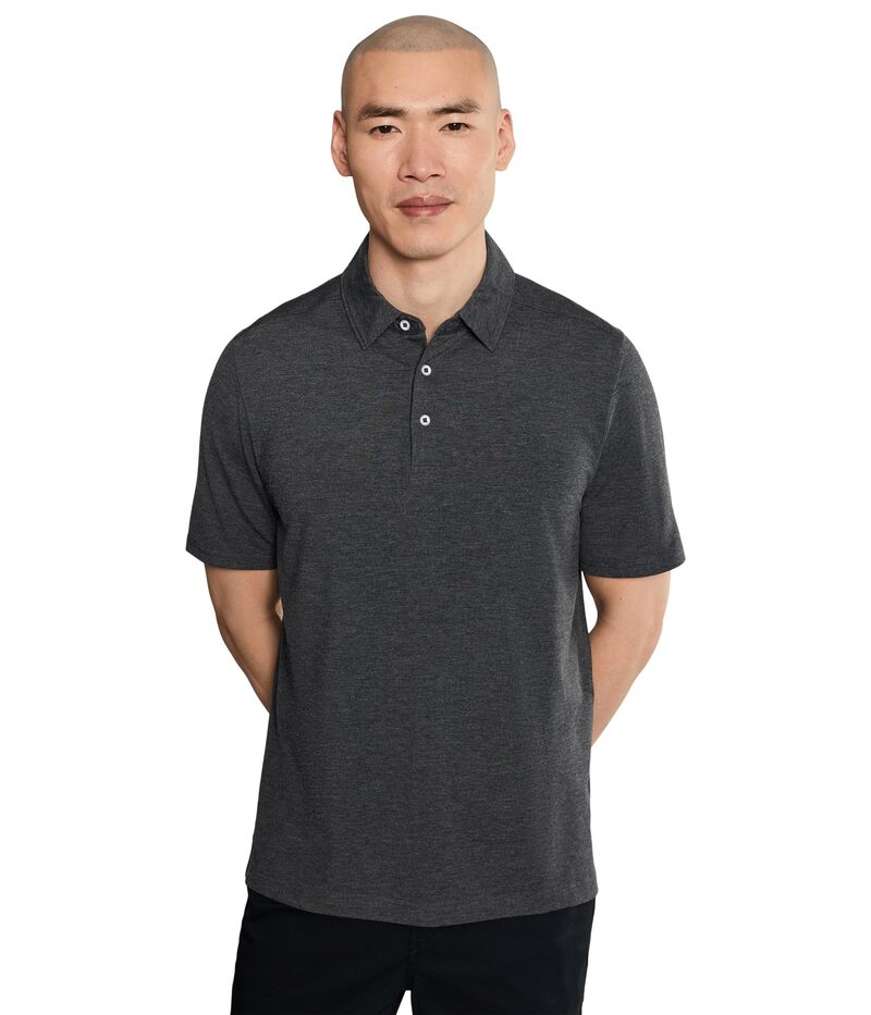 ジョンストンアンドマーフィー メンズ トップス プルオーバー Johnston \u0026 Murphy Xc+ Apex Performance Polo Charcoal Heather 濃灰色