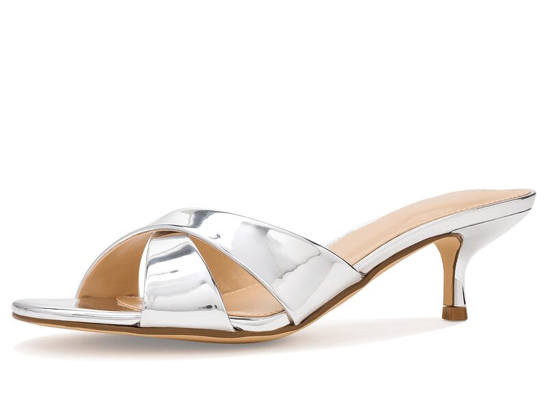 カルバンクライン レディース シューズ ヒール Calvin Klein Skylor Silver Mirror Metallic シルバー｜ReVida 店