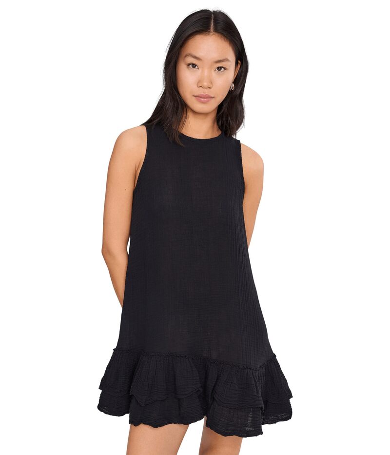 マイケルスターズ レディース トップス 衣装 フラウンス ミニ Michael Stars Dhaliah Ruffle Mini Dress Black 黒いこと