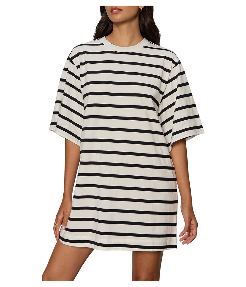 サンクチュアリー レディース トップス ワンピース Tシャツ Sanctuary Belle Tee Stripe Dress Chalk/Black Stripe チョーク｜ReVida 店