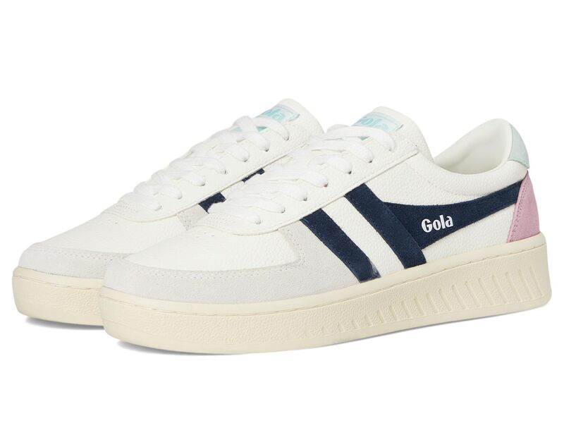 ゴラ レディース シューズ スニーカー Gola Grandslam Trident White/Navy/Surf 白いこと