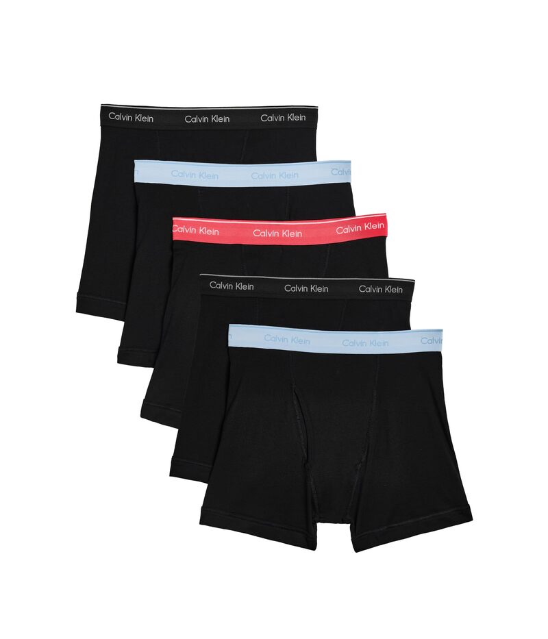 カルバン クラはたご屋 アンダー御召しもの メンズ ボクサーズボン下 綿織物 Calvin Klein Underwear Cotton Classics 5 Pack Boxer Brief Black Bodies/Black/Misty Grey/Punch Pink/Breezy Blue/Black WBS 黒いこと