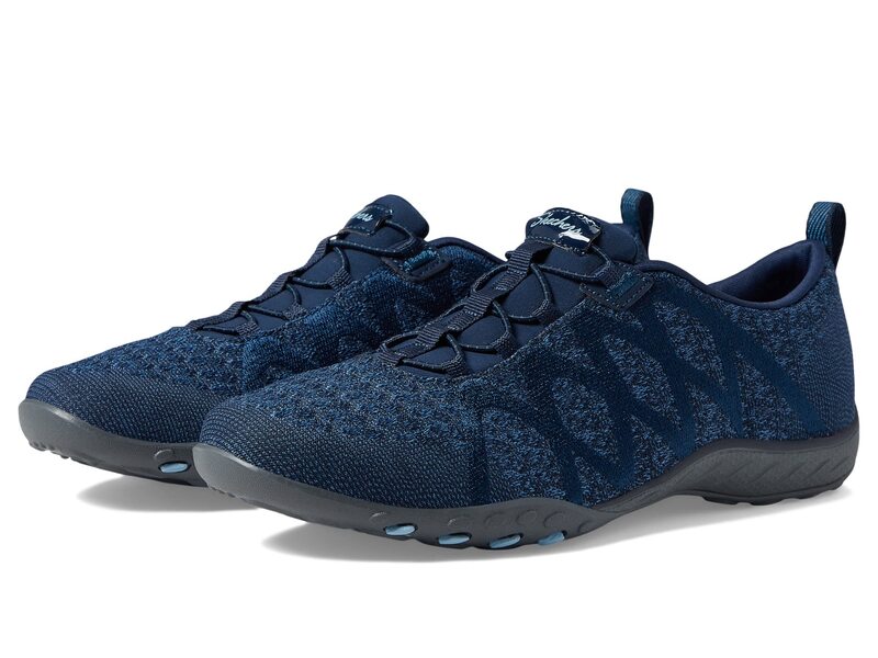 スケッチャーズ レディース シューズ スニーカー 編み物 SKECHERS Breatheasy - Infi-Knity Navy 米国海軍