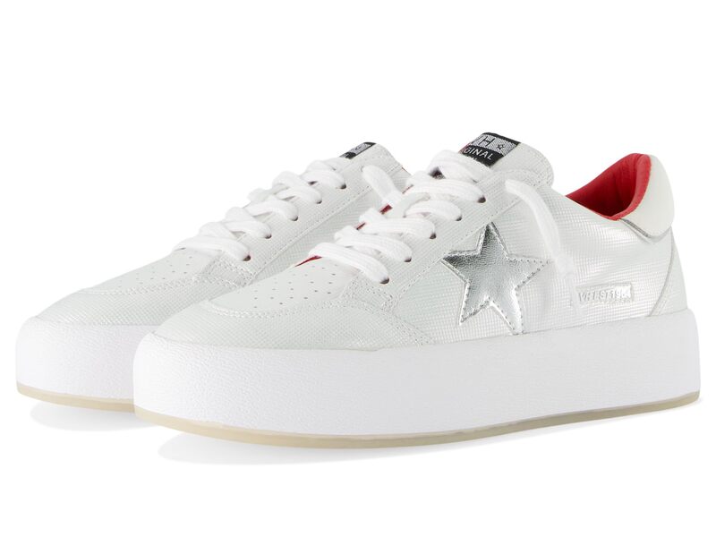ヴィンテージハバナ レディース シューズ スリッポン・ローファー Vintage Havana Ream White/Silver/Red 白いこと