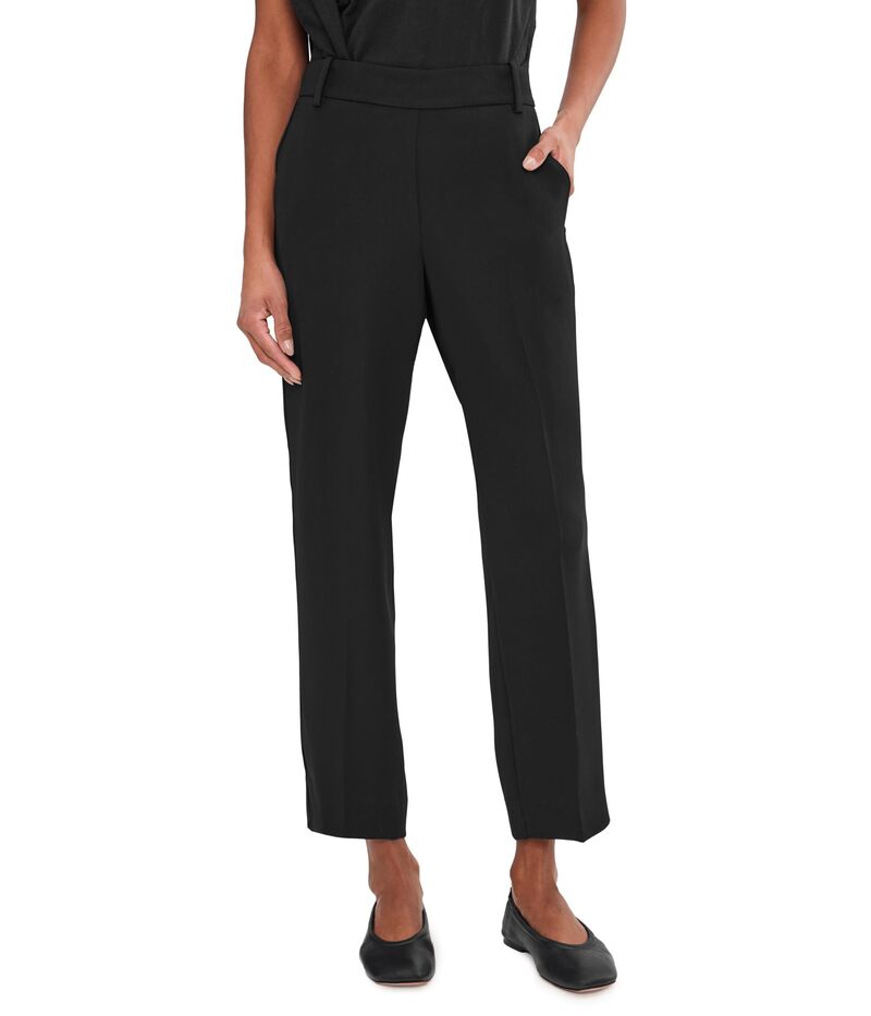 ヴィンス レディース ボトムス 心地好いズボン下 Vince Mid-Rise Tapered Pull-On Pants Black 黒いこと