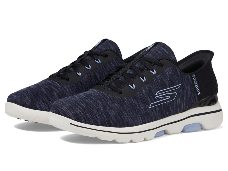 スケッチャーズ レディース シューズ スニーカー Skechers GOLF Golf Walk 5 Hands Free Slip-Ins Black/Lavender 黒いこと