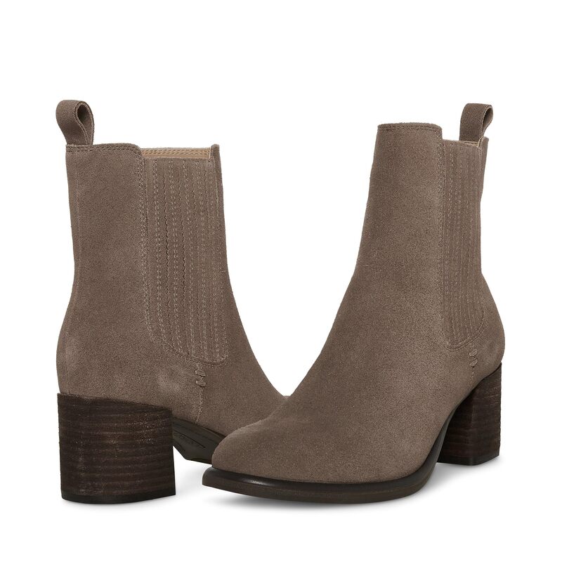 金髪 レディース シューズ ブーツ・レインブーツ Blondo Sonali Waterproof Dark Taupe Suede トープ