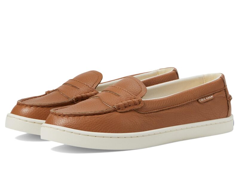 電話を掛けるハーン レディース シューズ スリッポン・ローファー Cole Haanantucket Penny Pecan Pebbled Leather