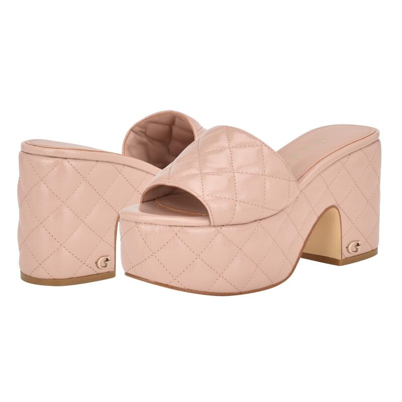 ゲス レディース シューズ 踵 GUESS Yanni Light Natural