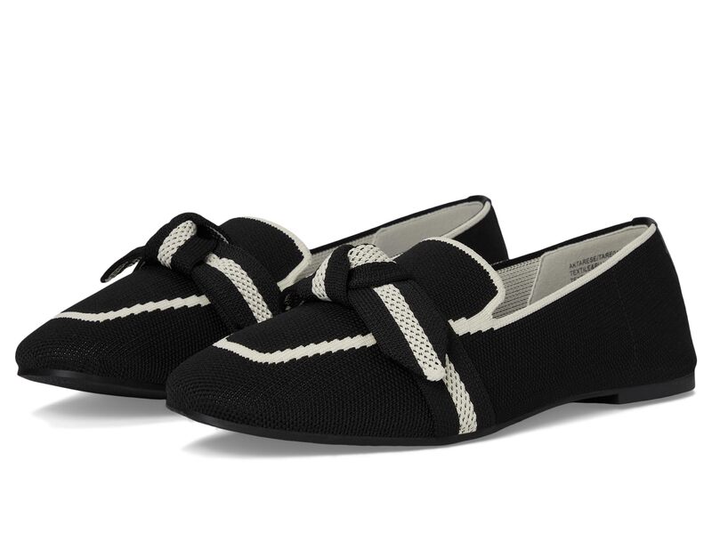 アンクライン レディース シューズ オックスフォード Anne Klein Tarese Black Cream 皮膚軟化剤