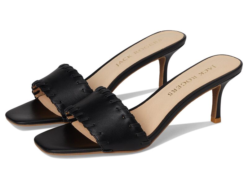 ジャックロジャース レディース シューズ 踵 Jack Rogers Flora Kitten Heel Black 黒いこと