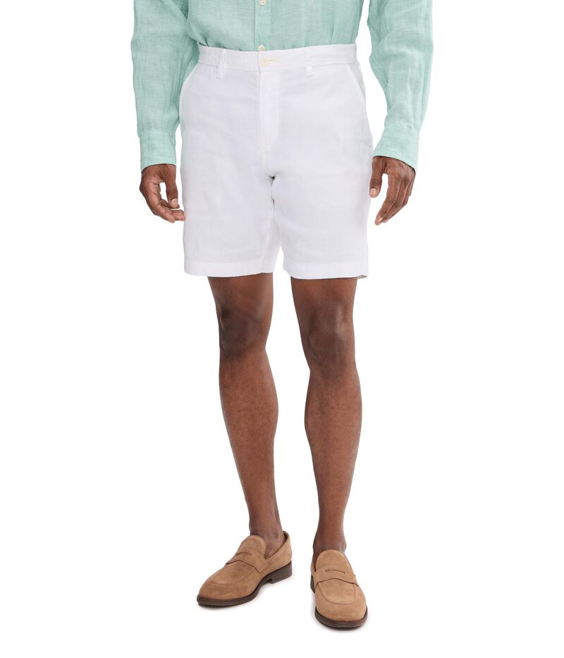 トッミーバハマ メンズ ボトムス ハーフパンツ・ショーツ リネン Tommy Bahama Beach Coast Linen 9 White ホワイト｜ReVida 店